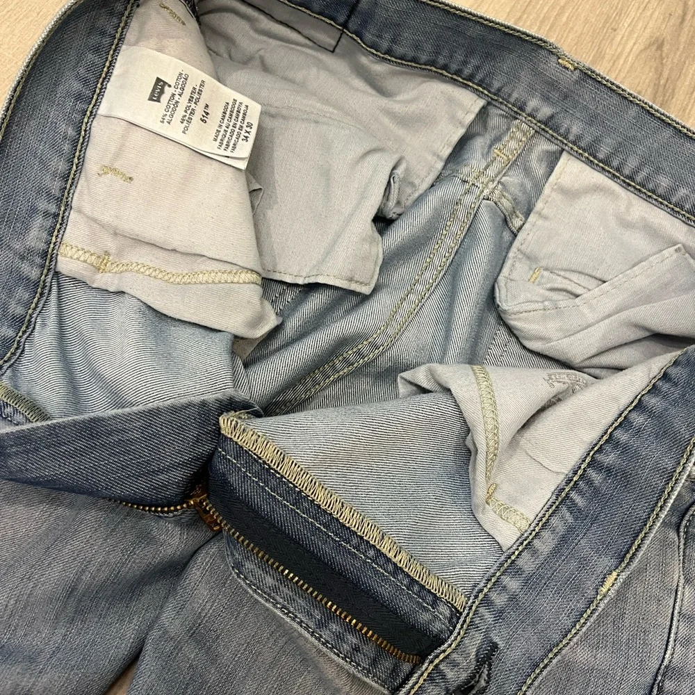 LEVIS Men Jeans 514 Straight Light Wash 34x30 - Picture 5 of 8